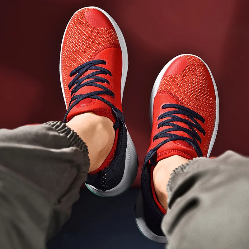 SALUDAS Men Running Shoes Breathable Mesh Sports Shoes Tennis Sports Shoes ​Soft Bottom Fashion Casual Shoes Sneakers