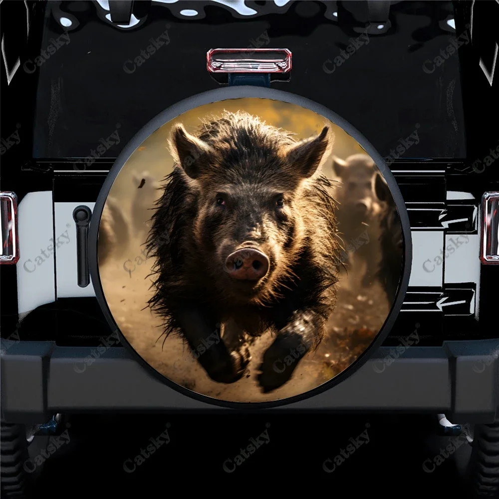 Яркий дикий кабан животное задняя защита пыленепроницаемый универсальный чехол