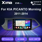 Автомагнитола XIMA XV6 Pro, 2 din, Android 10 Carplay, gps, мультимедийный проигрыватель, стереопроигрыватель для Kia Morning 2 picanto 2011-2017