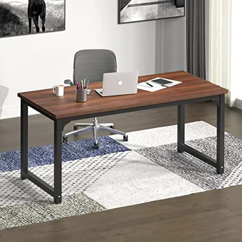 

Большой компьютерный стол, компьютерный стол в современном простом стиле, офисный стол, широкая Рабочая станция для учебы, письма, игр и дома, офиса