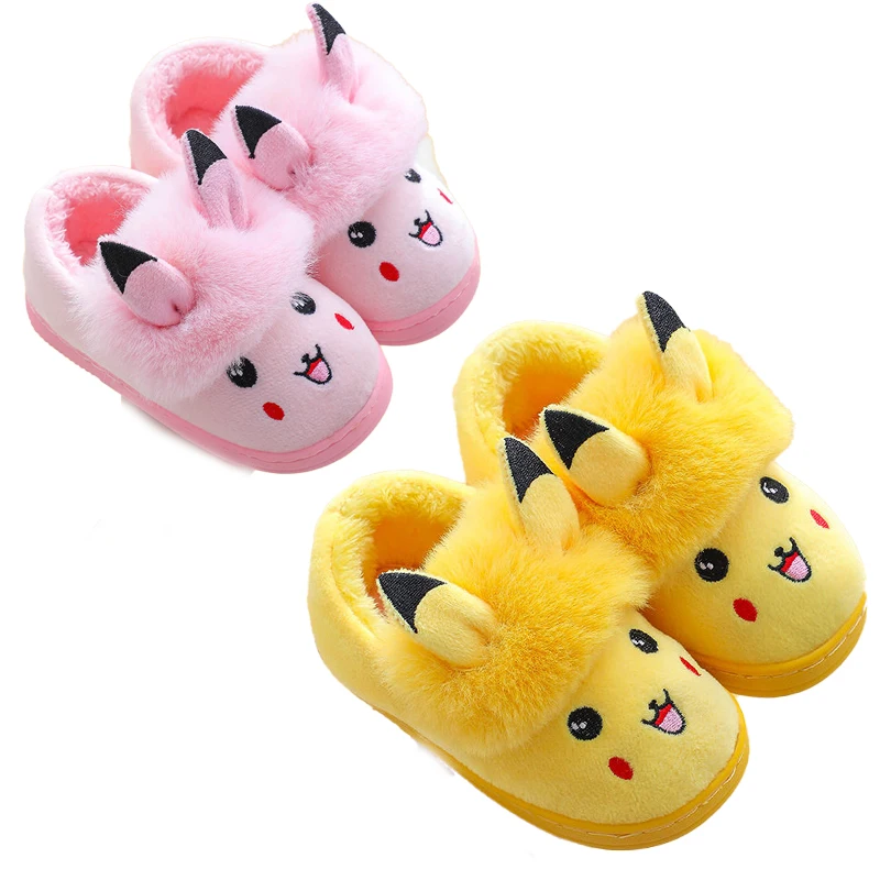 

Тапочки детские х/б, утепленные, Нескользящие, на осень/зиму