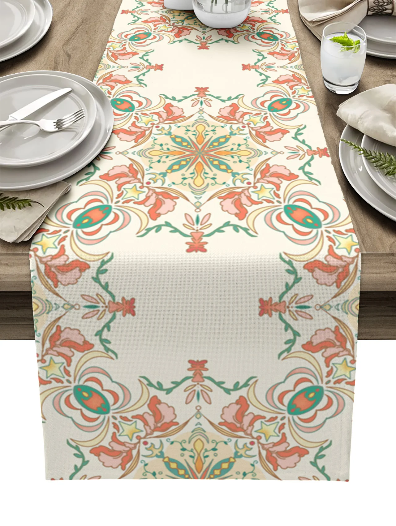 

Exquisite Retro Boho National Luxury Wedding Decorations Home Party Tablecloth Cafe Table Decor Table Runners for Home Kitchen