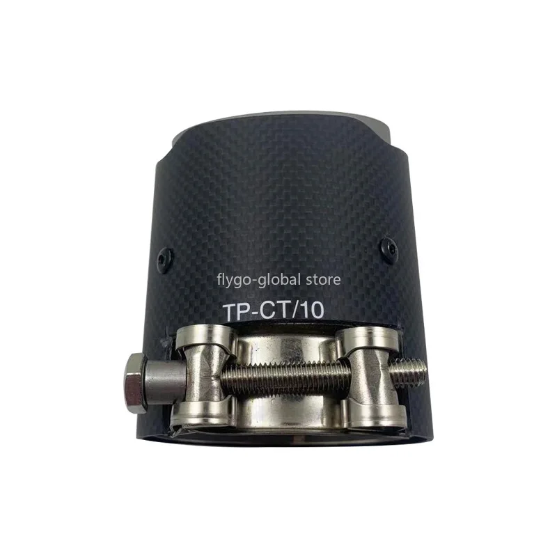

Car exhaust pipe carbon fiber suitable for BMW M2 M3 M4 MP single outlet oblique port sandblasting tail throat decoration