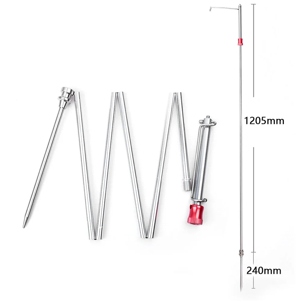

ShineTrip Camping Lantern Stand Portable Folding Lamp Hanging Pole Aluminum Alloy Light Holder for Outdoor Camping Picnic BBQ