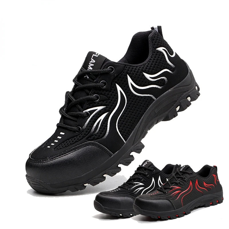 

Легкая и дышащая рабочая обувь, мужская защитная обувь для защиты от ударов и пирсинга, рабочие защитные ботинки