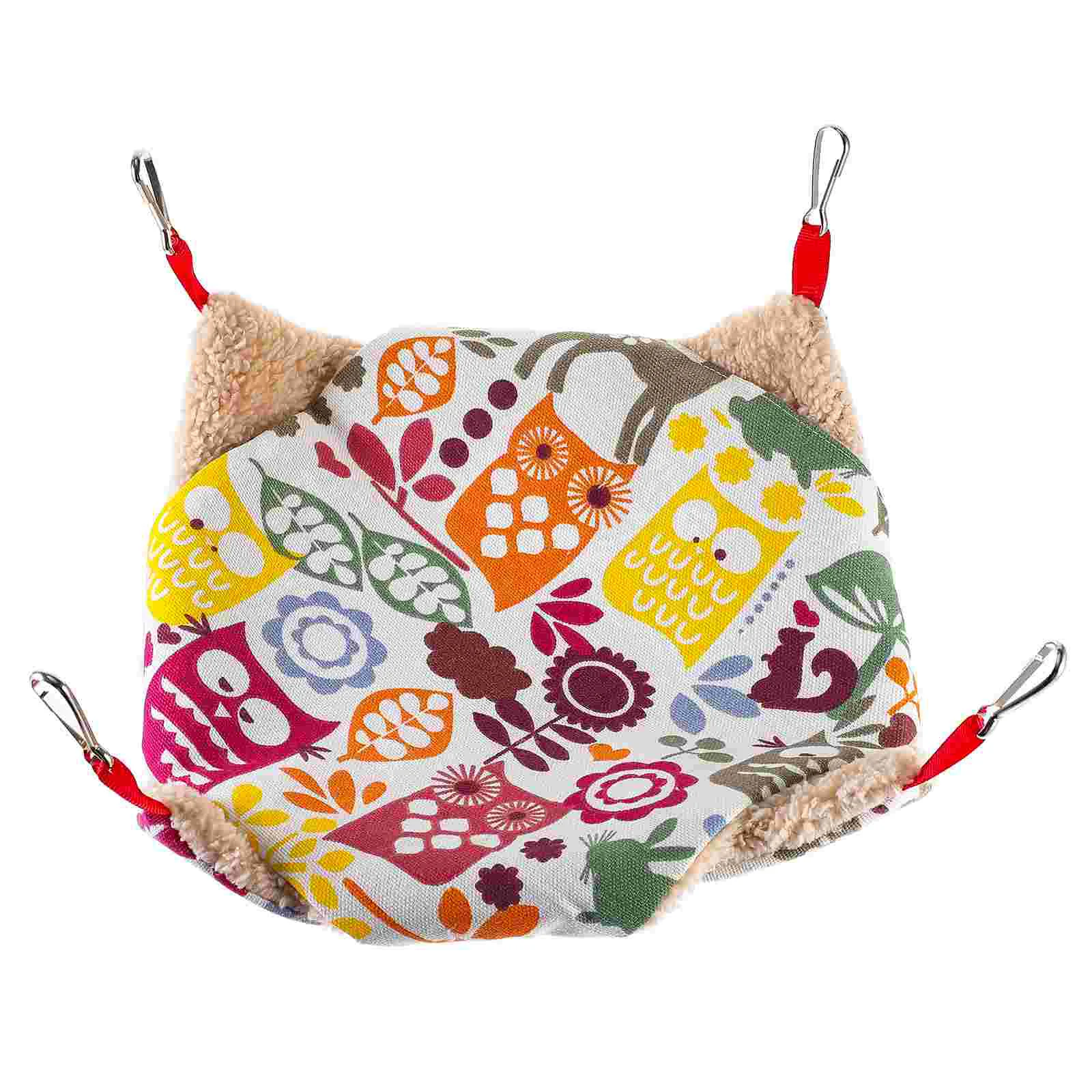 

Warm Hamster Hammock Comfortable Guinea Hideout Small Hamster Bed Chinchilla Hammock