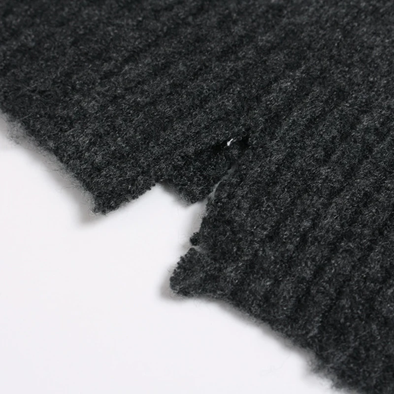 Мужской винтажный трикотажный свитер Свободный пуловер на молнии в стиле