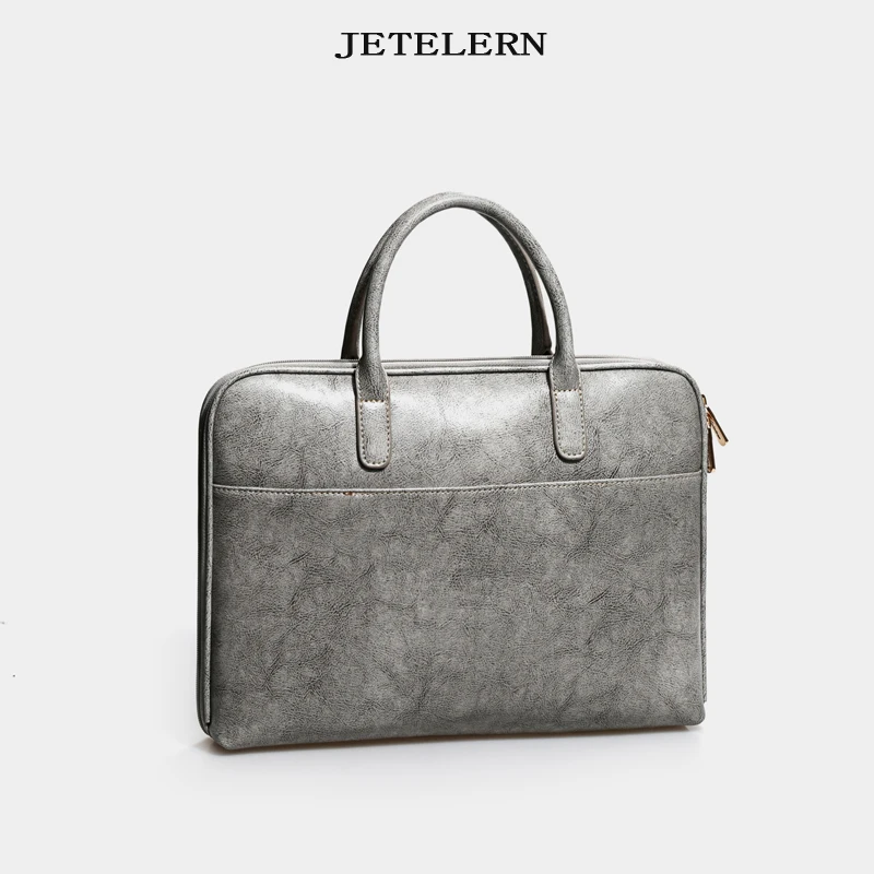 Женский портфель из натуральной кожи сумка для ноутбука 14 дюймов модный