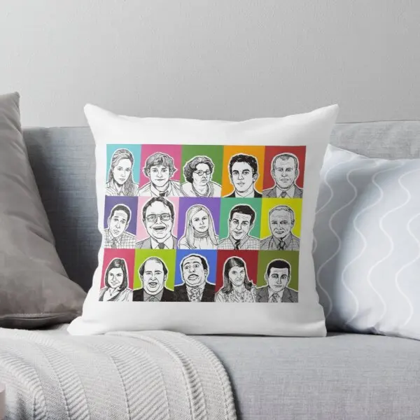 

Office Cast Printing Throw Pillow Cover Case Sofa Decorative Home Cushion Throw Soft Office Hotel Comfort Pillows not include