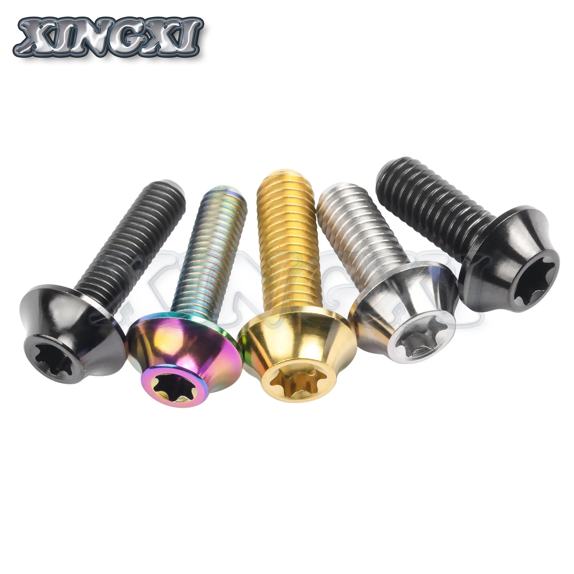 Титановый болт Xingxi Ti M5/M6X20 мм кнопка звездообразная головка винт для велосипеда