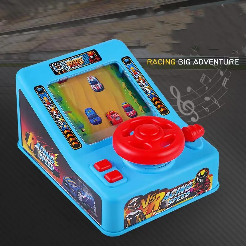 

Гоночный автомобиль Приключения игровой автомат Электрический звуковой эффект имитация вождения детское рулевое колесо игрушки