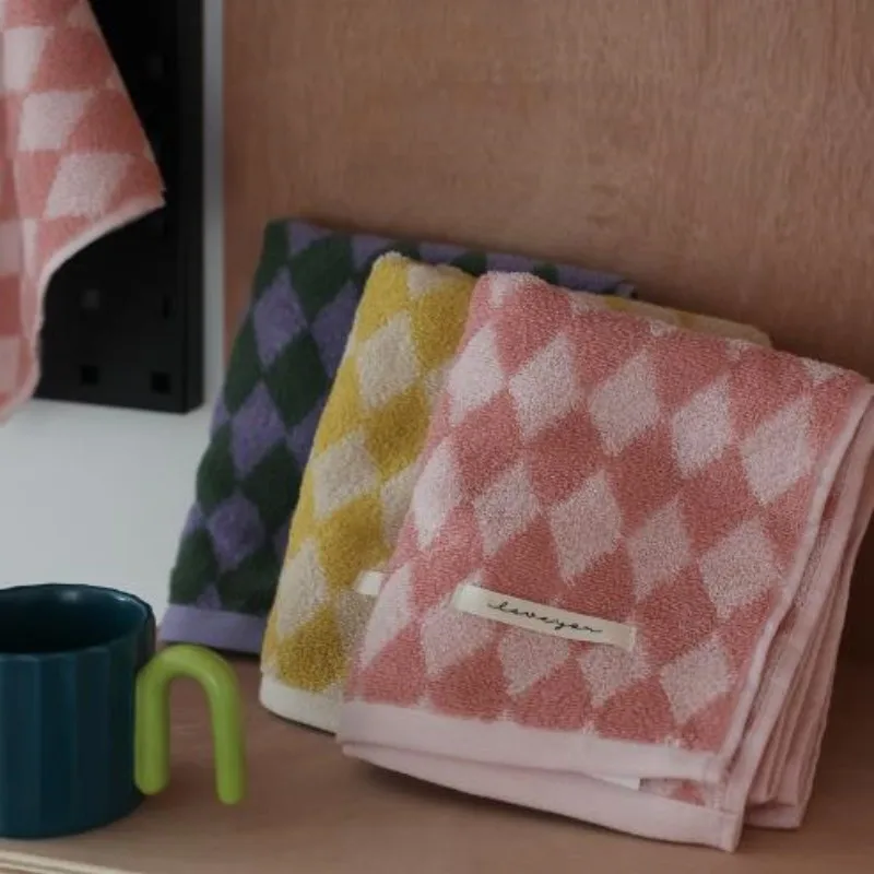 Хлопковое полотенце Diamond Check для взрослых