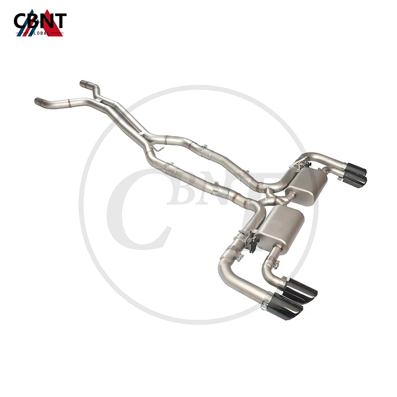 CBNT для Porsche Cayenne 958 3 0 T 3.6L 6 4.8L 4 8 2010-2017 выхлопная труба Catback SS304 с фотоэлементом