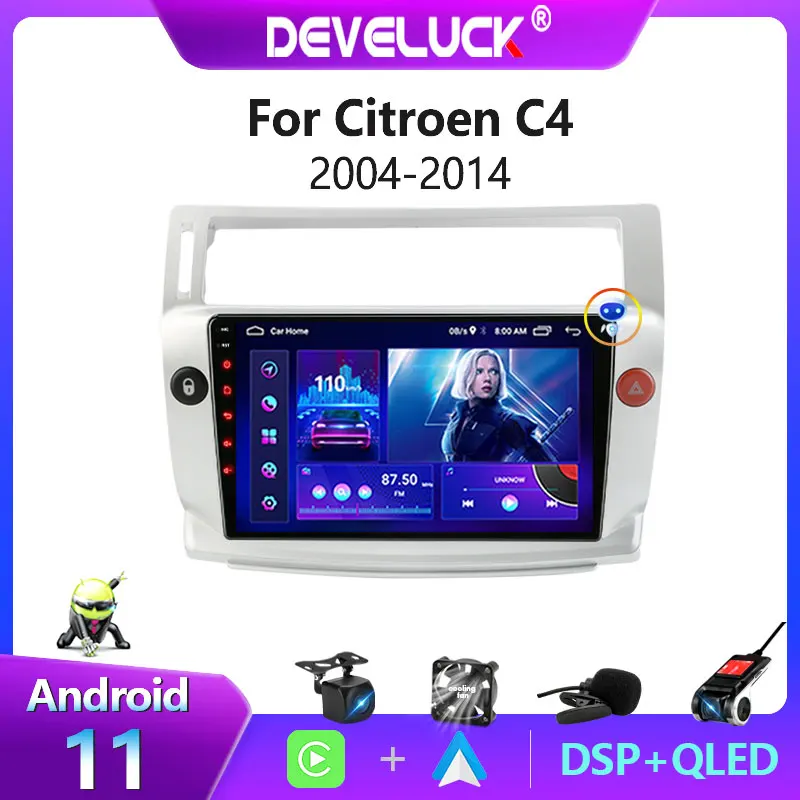 $92.99 2 din Android 11 Car Radio  for Citroen C4 C-Triomphe C-Quatre 2004-2014 Multimedia Video Player GPS navigation Auto DVD stereo