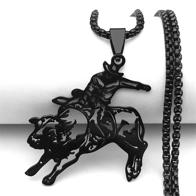 Ожерелье Power Aesthetics Toreador для женщин и мужчин нержавеющая сталь золотого цвета бык