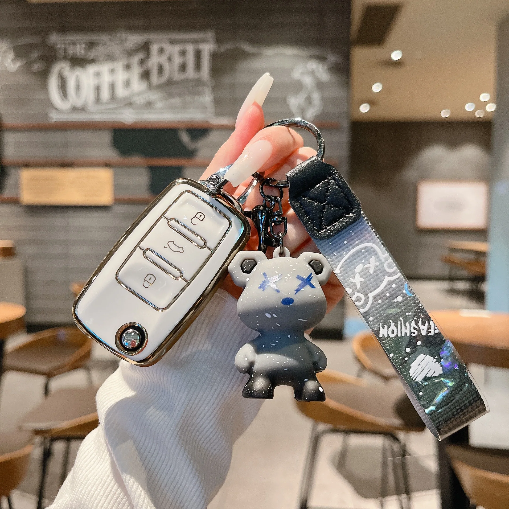 

Для Volkswagen Polo Tiguan Passat Golf 5 Jetta Lavida Skoda A5 Octavia брелок держатель для ключей чехол для VW