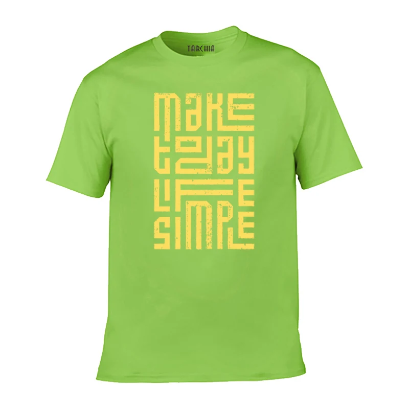 TARCHIA 2022 Мужская Весенняя футболка с рисунком мужская новая хлопковая облегающая