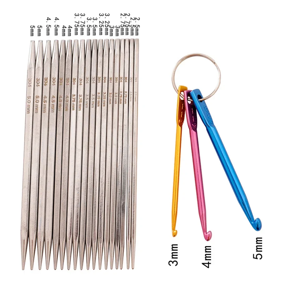 Набор Съемных Спиц С Перекрестной Каймой Иглами Из Нержавеющей Стали 304