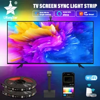 rgbic led light strip camera tv screen synchronization wifi app music synchronization game bedroom tv background ambient light