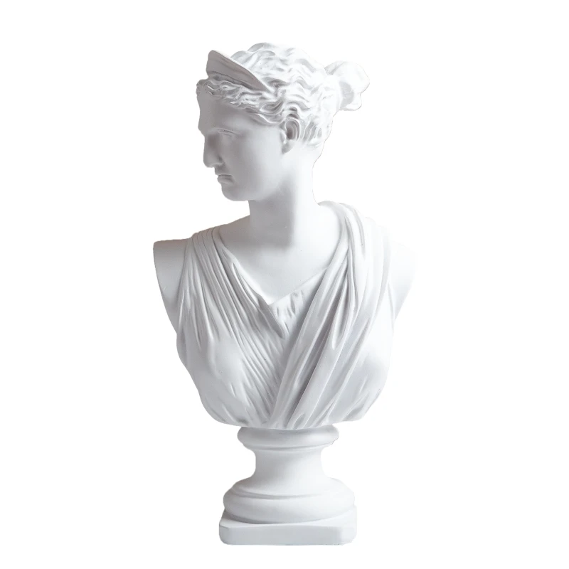 

Apollo Head Portraits Bust Greek Mythology Artemis Statue Home Decoration Resin Sculpture Sketch Practice Aesthetic Room Decor