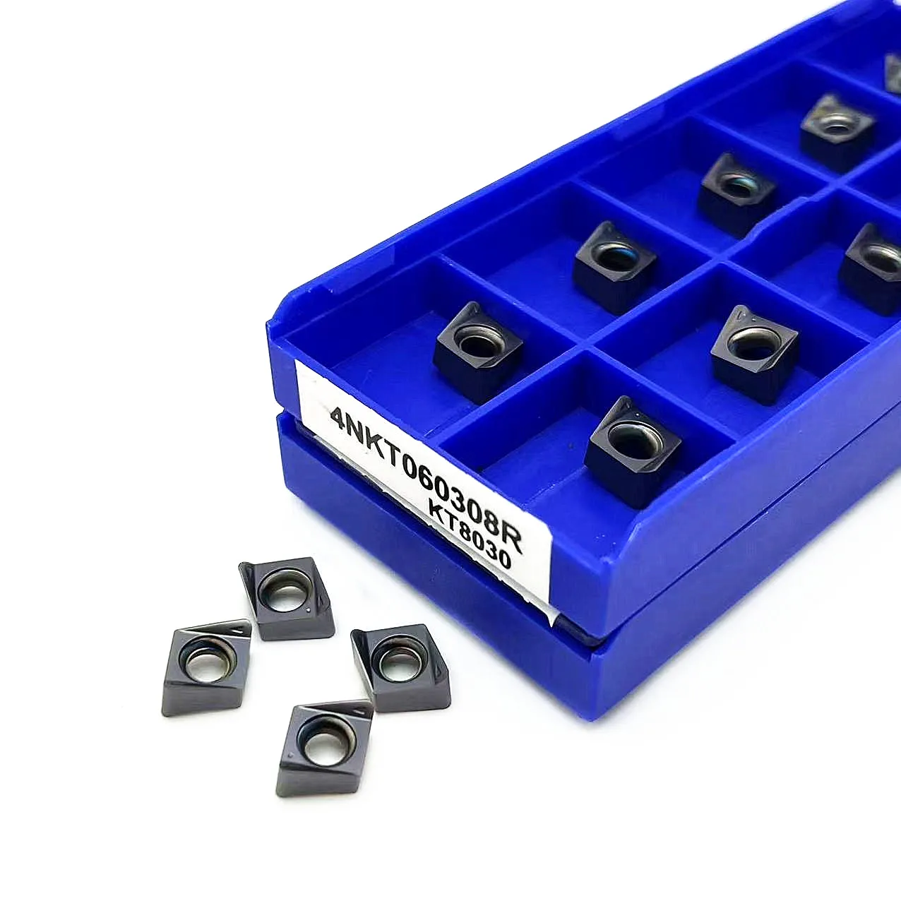 Твердосплавная пластина kt060308r KT8020 KT8030, инструмент для наружной обточки, инструмент для токарной обработки 4NKT 060308R, режущий инструмент