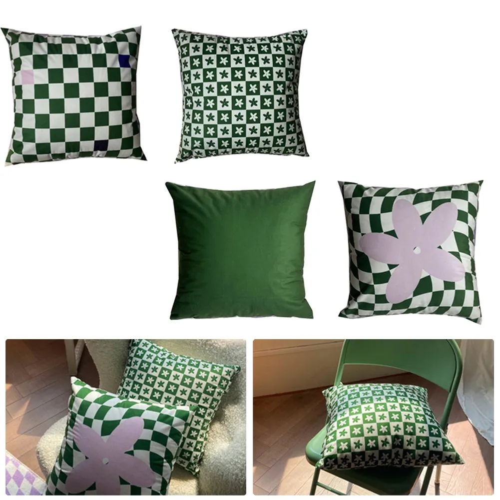 

1pcs Vintage Checkerboard Claw Pillow Cover 45X45cm Sofa Homestay Decoration Pillow Cushion Modern Home Tools Accessories