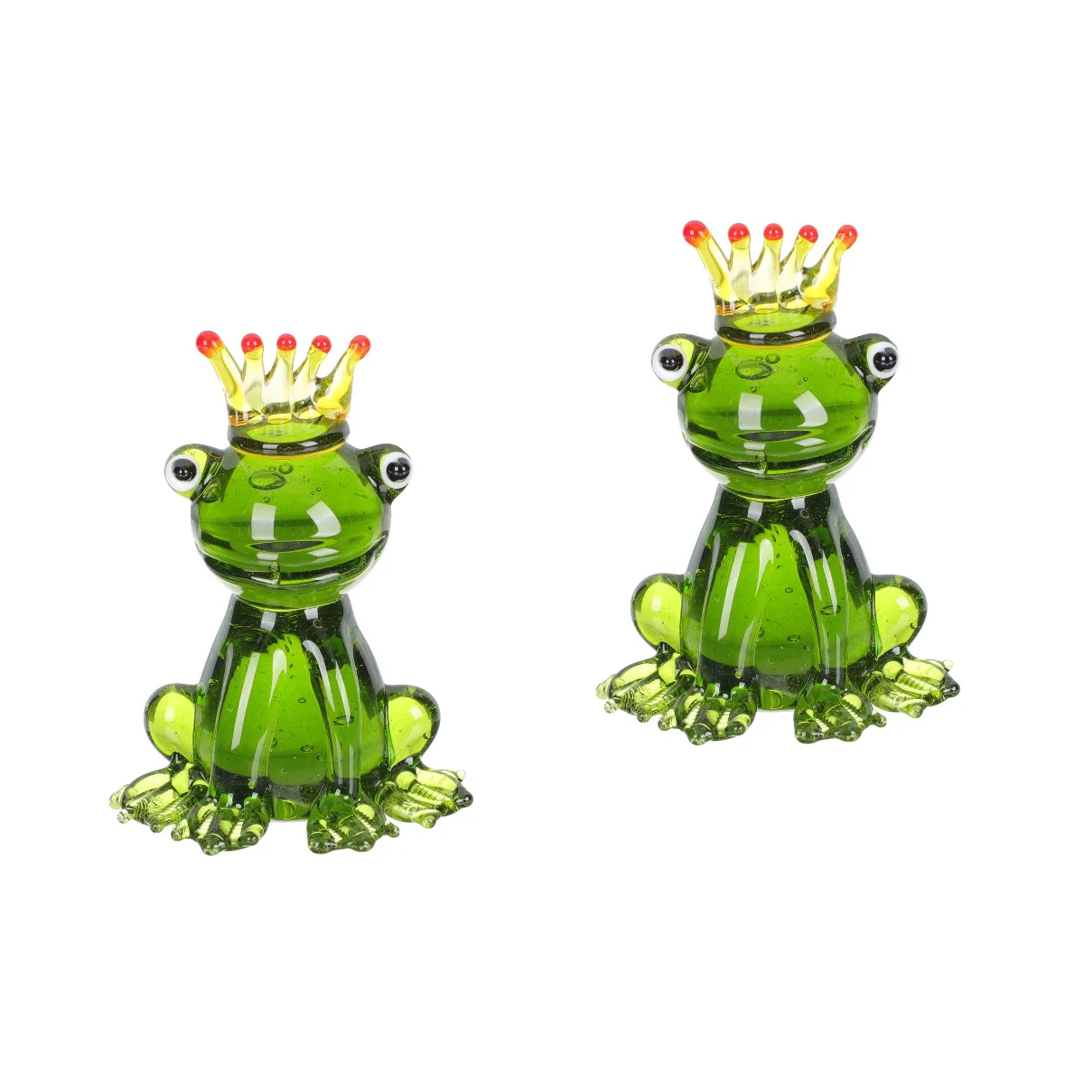 

Frog Figurine Glass Small Miniature Adorn Statues Garden Crystal Blown Statue Figurines Basketball Desktop Decor Frogscute