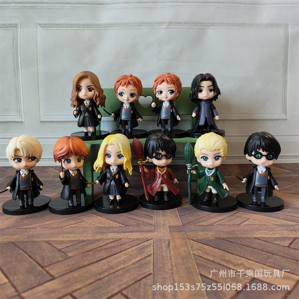 S Potters Anime Figure Hot Movies Car Cake Decoration Children Toys Gift Tight Pvc Doll