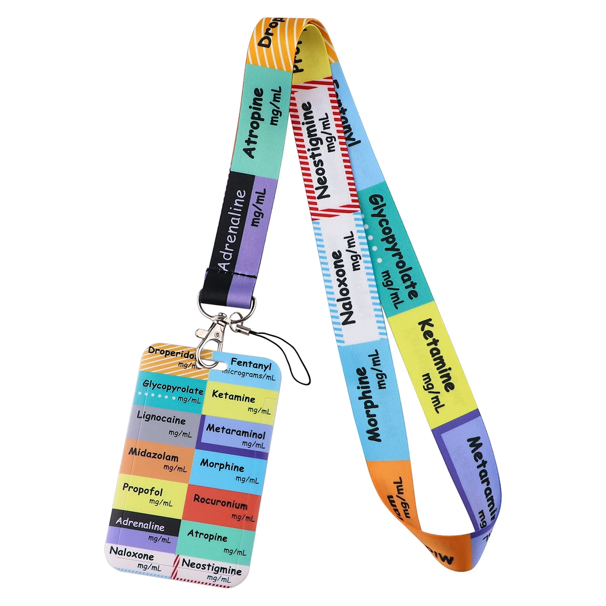 

Neck Strap Lanyards Keychain Badge Holder Doctors ID Card Pass Hang Rope Lariat Lanyard for Key Rings Phone Charm Accessories