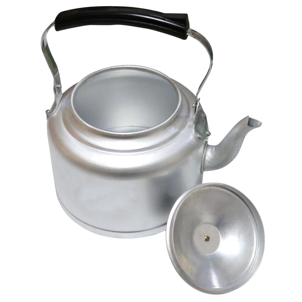 

Tea Pot Aluminum Kettle Teapot Handle Lid Stovetop Water Heating Portable Office Kettles boil
