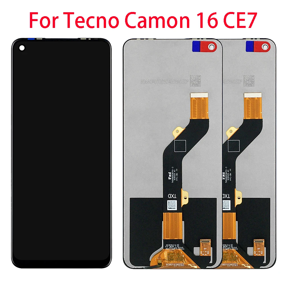 

6.8" Display For Tecno Camon 16 CE7 CE9h LCD Display Touch Screen Digitizer Assembly For Tecno CE7j LCD Repair Replacement Parts