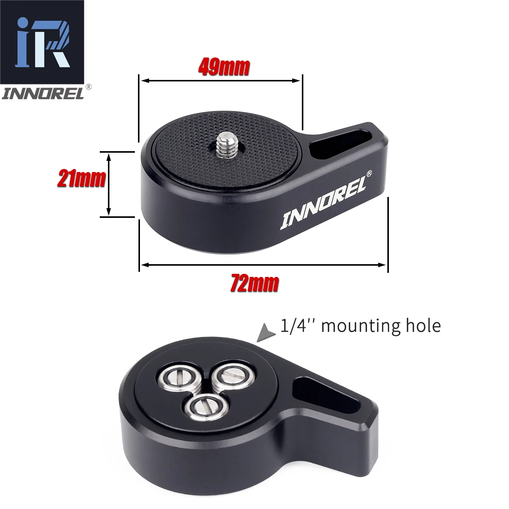 Пластина быстрого крепления TS9 основная пластина для камеры с винтом 1/4-3/8 дюйма