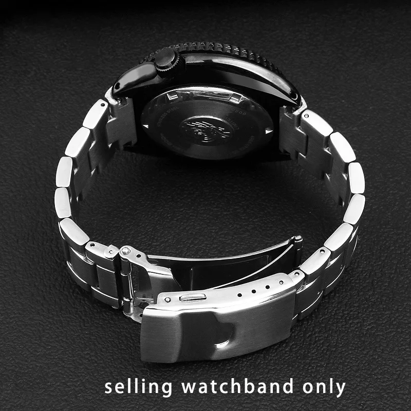 Solid stainless wristband for Seiko steel watch strap abalone series turtle srpa21 srp777 srpc25 srp773 Bracelet 22mm watchband