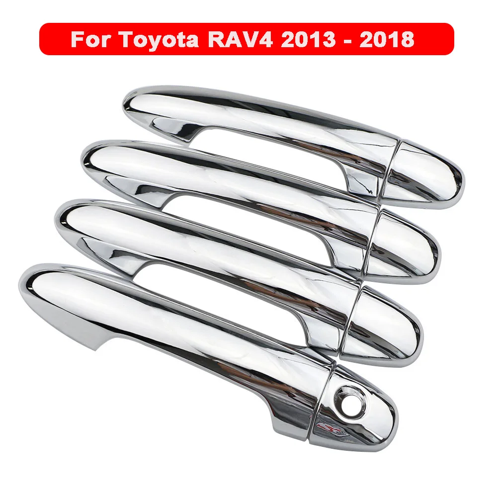 Хромированная накладка на дверную ручку автомобиля декоративная наклейка