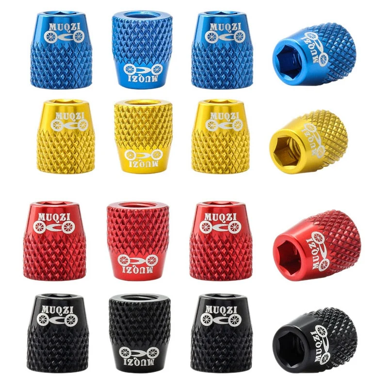 

MUQZI 4 шт. MTB дорожный фотоременный винт M6 V тормозные блоки алюминиевый сплав фиксированная гайка ультра гайка