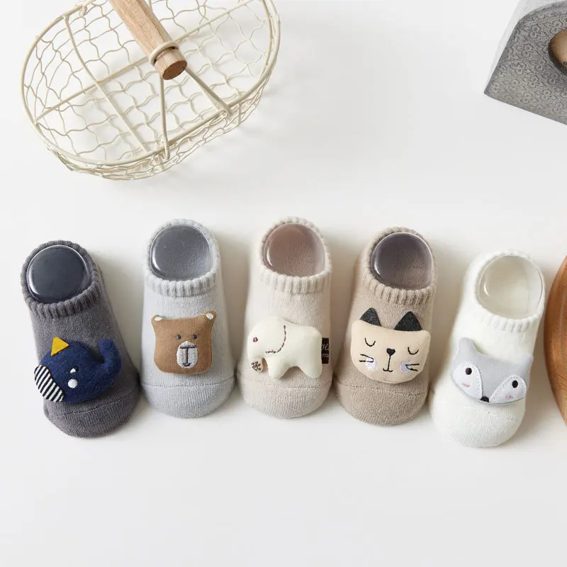 

Soft Cotton Baby Girls Socks Newborn Cartoon Animal Baby Socks Infant Baby Kids Boy Socks Anti Slip Floor Shoes Spring Autumn