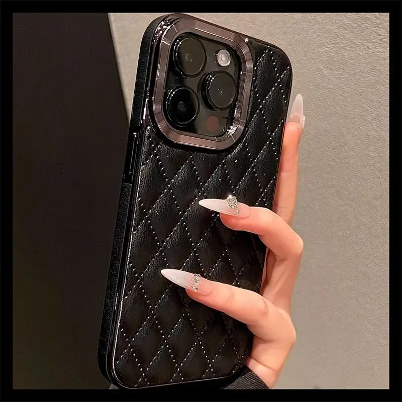 Черный iPhone12pro Ringer Small Fragrance iPhone15 Чехол для телефона iPhone14 Новый iPhone15promax Premium iPhone13