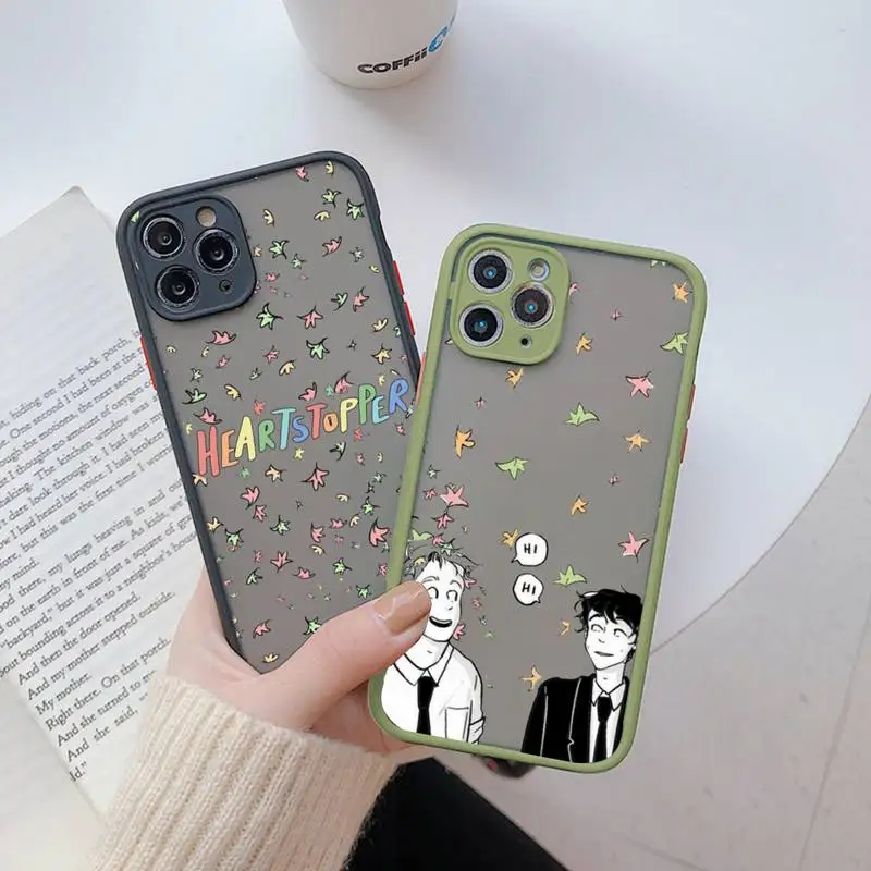 

Heartstopper Charlie Nick phone case matte transparent For iphone 11 12 13 6 s 7 8 plus mini x xs xr pro max cover