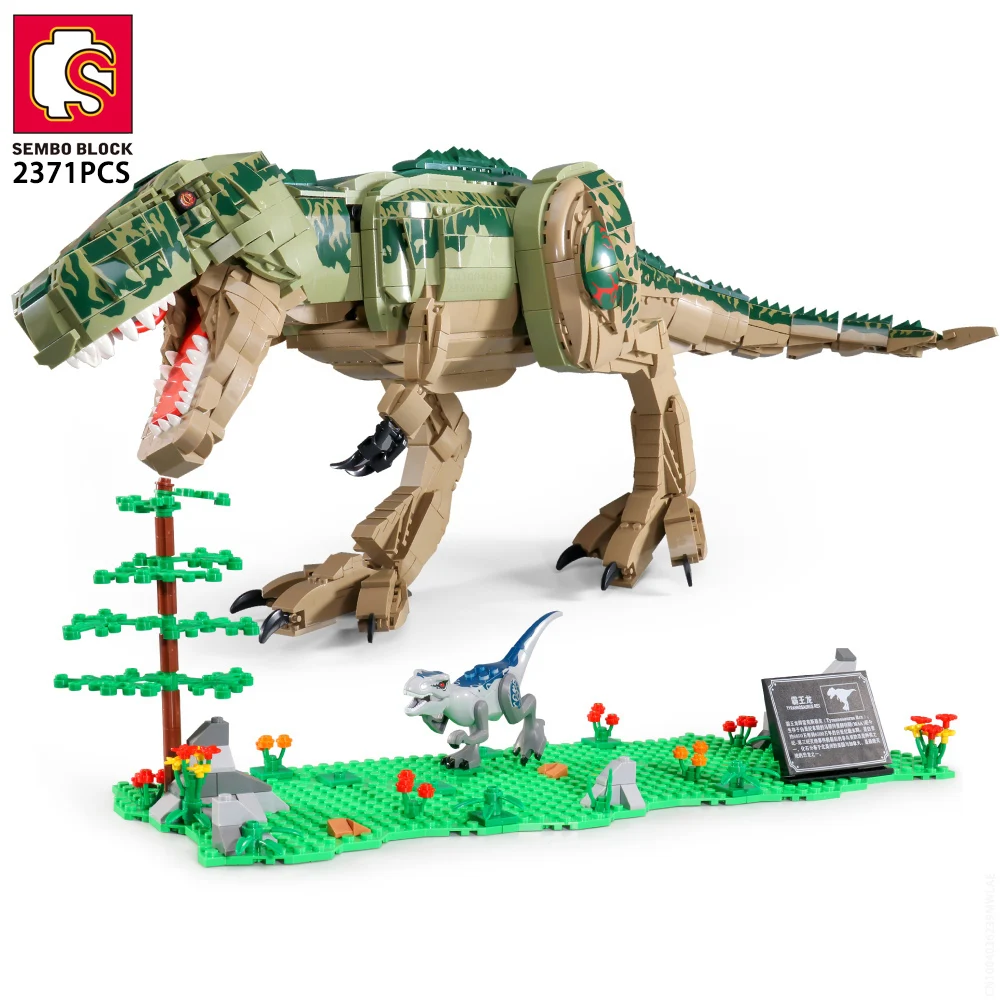 

SEMBO BLOCK 2371PCS T-Rex Dinosaur Toys Hobbies Building Blocks Collectible Playset Bricks Young Children DIY Gifts