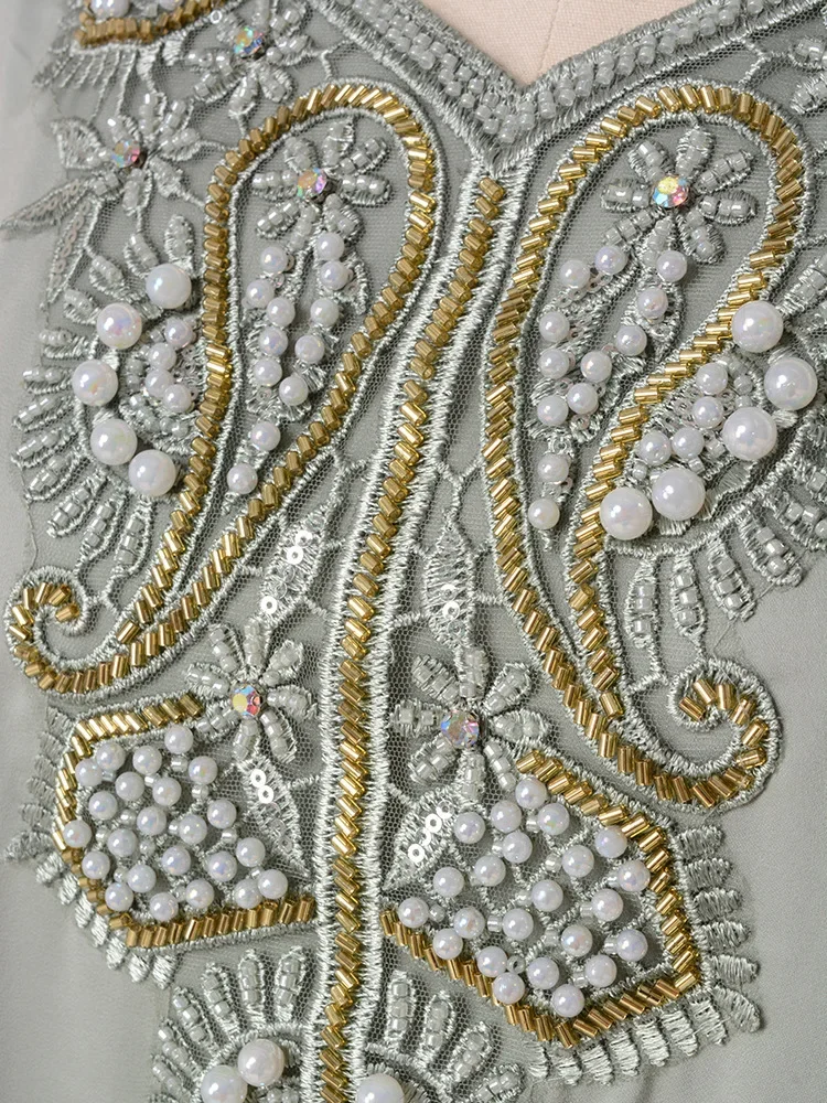 Рамадан Мубарак Мусульманское платье Женщины Абая Дубай Роскошные вечерние