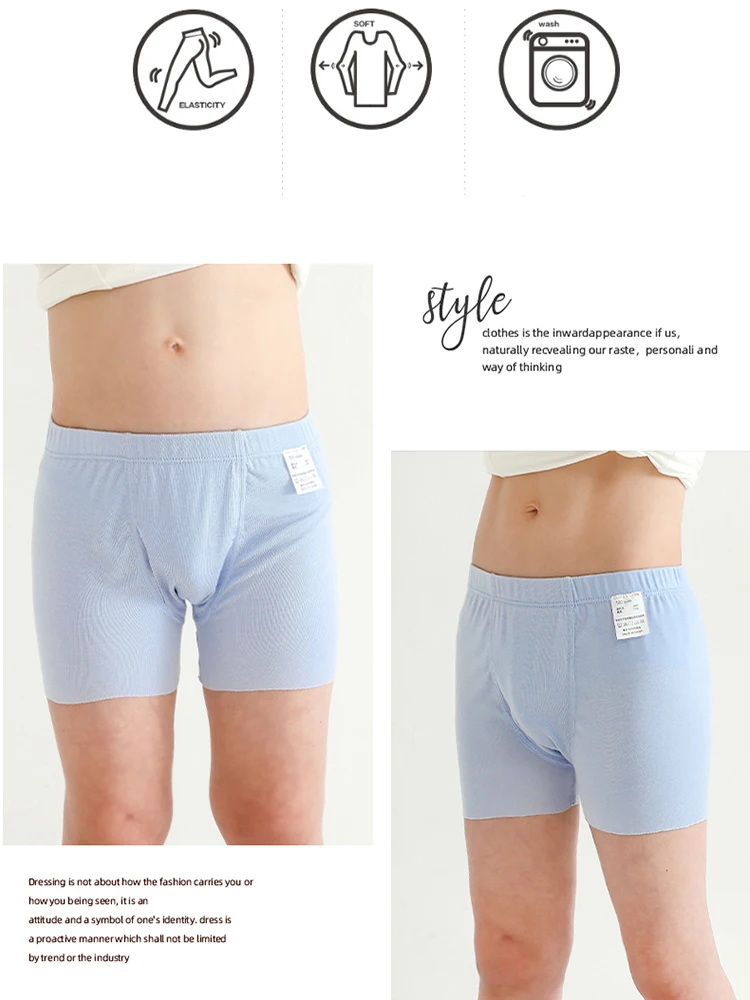 Нижнее белье из модала для мальчиков 3 шт./лот детские шорты трусы боксеры
