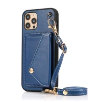 suitable for iphone 14 13 12 11 x xs xr 8 pro max mini plus g mobile phone case coin purse creative card leather messenger rope