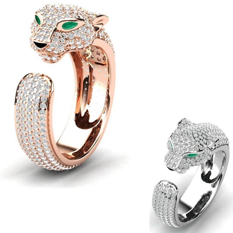 

SALONGFANG Cute Rhinestone Owl Ring Green Eyes Simple Style Girl Woman Popular Ring Fashion Men Jewelry Gifts Adjustable