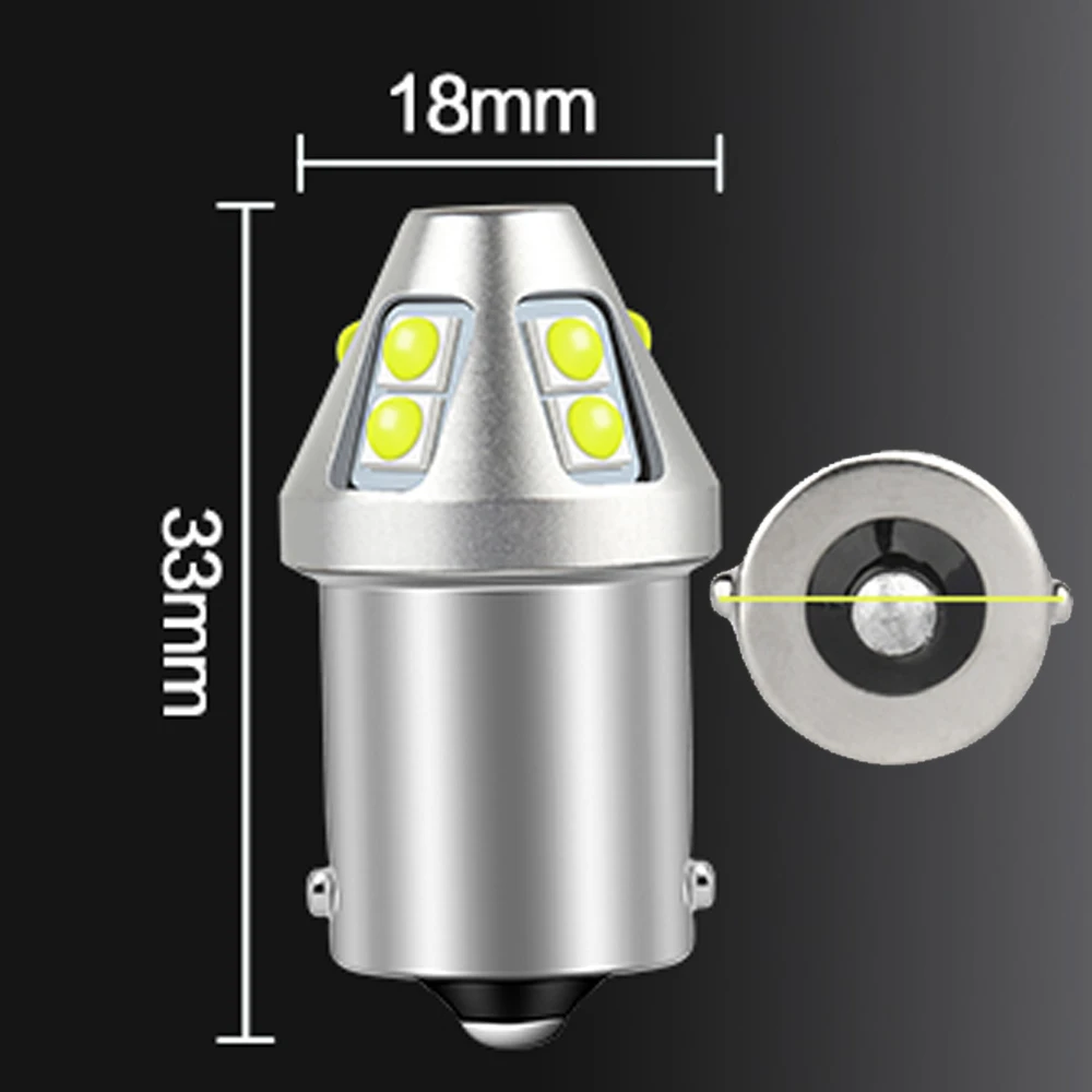 

2 шт. R5W R3W R10W S25 1156 BA15S P21W PY21W BAU15S 1157 P21/5W BAY15D Светодиодные лампы стоп-сигнала задний противотуманный фонарь 12 В 24 В