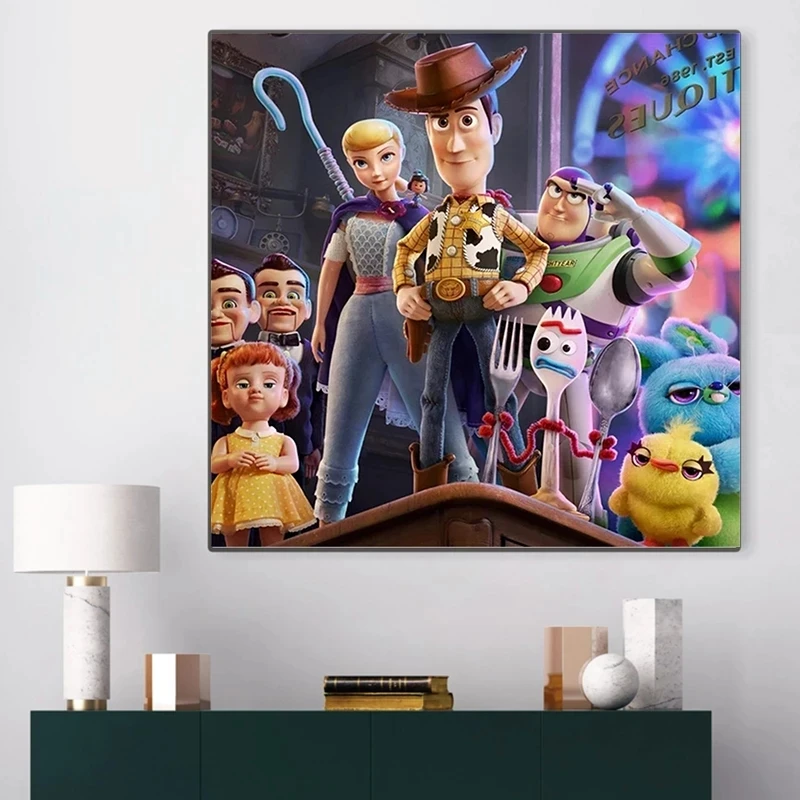 

Canvas Paintings Posters and Prints Quadros Disney Toy Story Moive Wall Art Picture for Kids living Room Home Decoration Cuadros