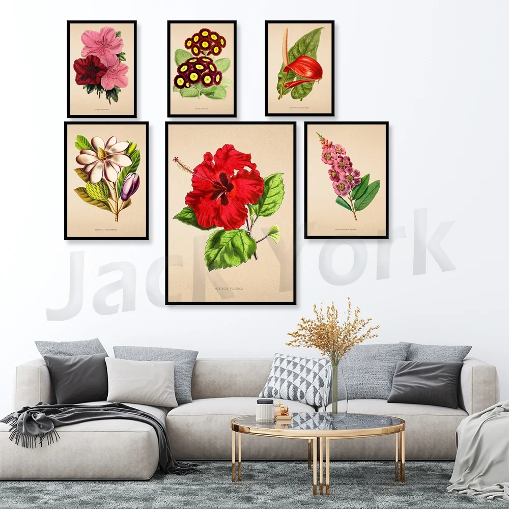 Vintage Wormwood Print Antique Botanical Posters Flower Prints Home Decor Wall Art Green Leaf Artemisia Absinthium