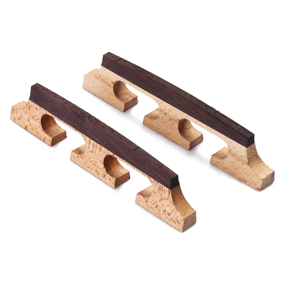 

2pcs Banjo Bridge 6 String Tenor Banjo Bridge Rosewood Banjo Bridge 3 Legged Banjo Parts For Ukulele Guitar Banjo Neck