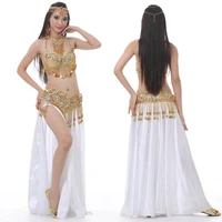 hot sale performance dancewear bellydance clothes outfit cd cup split skirt professional women egyptian belly dance costume set