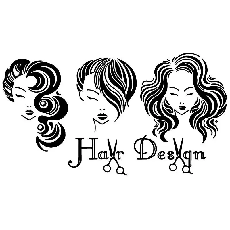 Виниловые наклейки для стены Три девушки MF34