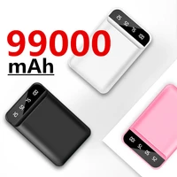 99000 mah portable mini power bank fashionable design dual usb power bank for iphone xiaomi huawei power bank